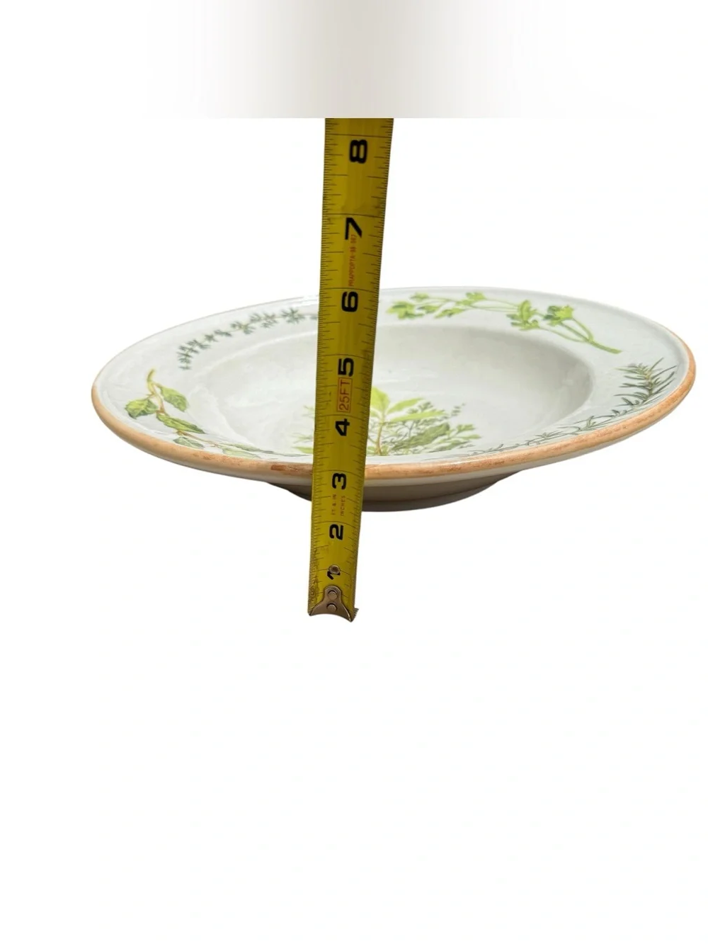 Vintage Williams Sonoma Italy Herb 15” Serving Pasta Bowl Discontinued RARE